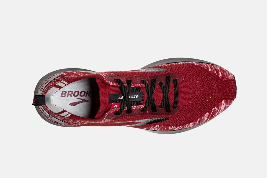 Brooks Israel Levitate 4 Road Running Shoes Mens - Red/Grey/Black - IVK-987615